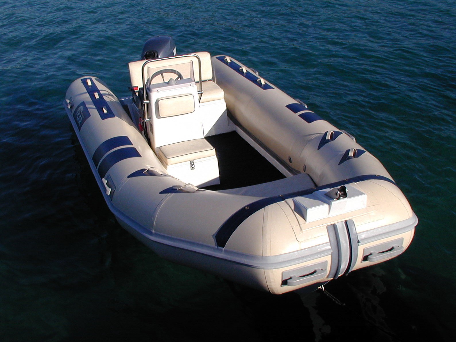 Luxury motorboats or yachts moored in a marina